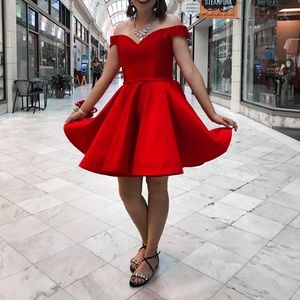 Clarisse S3442 Red Homecoming Dress
